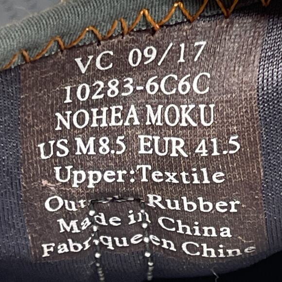 Olukai Nohea Moku Shoes Mens Size 8.5 Gray Casual Comfort Walking Sneakers - Picture 8 of 8